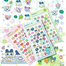 Tamagotchi 兒童 3D/DIY 浮雕寶石貼紙，可愛卡通水晶浮雕裝飾貼紙，節日禮物亮面貼紙，電腦裝飾貼紙，多功能可愛裝飾貼紙（部分款式可能存在色差，隨機發貨） - 彩色 - 查看 1