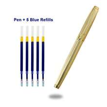 One Pen 奢华镀金金属圆珠笔 / 可替换笔芯 / 0.5mm / 优雅商务签名笔 / 适用于行政办公室 / 男女皆宜的专业礼品笔。 - 筆 - 查看 13
