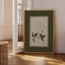 1pc Frameless Vintage Botanical Art Print, Floral Wall Art, Back To School, Room Decor Bedroom, Funkyposters - Flowers - View 5