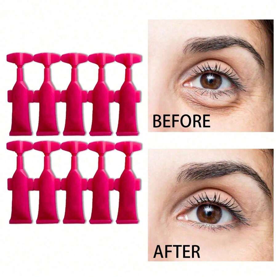 10 tuýp kem dưỡng mắt làm săn chắc, dưỡng ẩm vùng mắt với axit hyaluronic, cấp ẩm sâu, cải thiện tình trạng chảy xệ, giảm nếp nhăn và quầng thâm/bọng mắt, làm dịu và làm sáng da, 1ml*10, tiện lợi khi đi du lịch. - kem dưỡng mắt - Xem 1