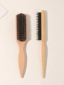 2pcs Smooth Hair Brush, Soft Bristles, Can Smooth Hairline, Create Glossy Hairstyle, Suitable For All Hair Types, Smooth Frizzy Hair, Restore Hair Luster And Texture. - Multicolor - View 8