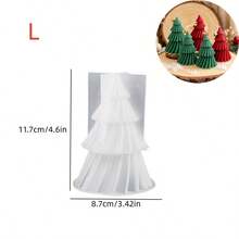 1pc 3D Pine Tree Silicone Mold, DIY Christmas Tree Scented Candle, Christmas Candle Decor Handmade Product Mold - Christmas Tree Mold - View 10