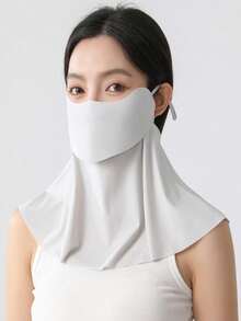 1 chiếc khẩu trang uống được, bảo vệ cổ, chống nắng, khẩu trang lụa băng, không đường may, chống tia UV, thoáng khí khi dùng ngoài trời, che nắng, có thể giặt được - Phiên bản nước uống - Xem 10