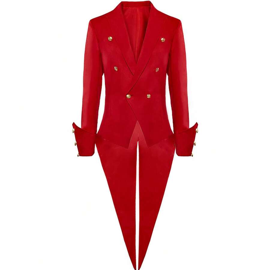Stage Dance Wear - Red Tailcoat - View 1