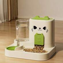 自动宠物喂食器,猫/狗碗,集成食物和水分配器,宠物用品 - 1800毫升 - 查看 2