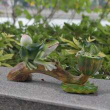 Mother & Child Animal Sculpture, Creative Resin Statue, Yard & Garden Decor - A - View 3
