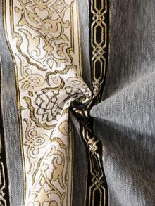 1 pieza Cojín de sofá de estilo europeo de chenilla con jacquard de alta precisión, funda de sofá, lujo europeo, textura premium, sofá decorativo, protección de sofá, resistente a arañazos de gatos, amigable con mascotas, moda para el hogar, todas las estaciones, adecuado para sofá de una a cuatro personas, bohemio, dormitorio, sala de estar, estudio, oficina, coche, exterior, club, fiesta, funda de sofá - Gris - Ver 8