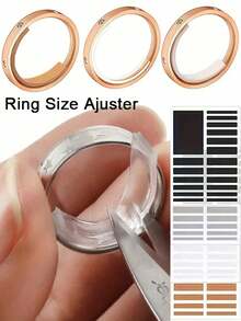 Adjustable EVA Invisible Ring Sizer - Transparent Plastic Jewelry Tool For Precise Ring Size Measurement, Includes Sizes 1-13 And Adjuster, Suitable For Loose Rings, Jewelry Sizing Tool | Adjustable Ring Sizer | Durable Plastic - Multicolor - View 2
