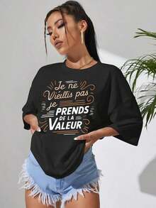 Women T-Shirts - Black - View 6