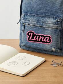 Custom Retro Embroidered Name Patch, Personalized Hook And Loop Letter Badge For Jackets & Denim Bags, Customized Colorful Bubble Word Decor, Customizable Aesthetic Fashion Accessory, Y2k Style Outfit Accent, Daily Wear Decoration - Style E - View 3