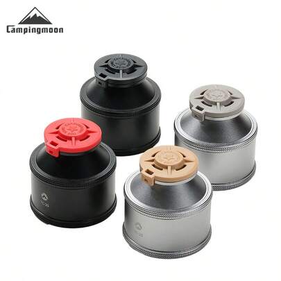  CAMPINGMOON 4pcs Colored Gas Canister Protective Covers, Outdoor CB Canister Cartridge Anti-Dust Caps, Gas Canister Leak-Proof Protective Covers, G-4