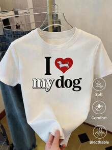 Camisetas estampadas creativas, tops para mujer, diseño de 2026, tejido cómodo y suave, informal y versátil, diseño sencillo combinado con un estampado creativo, rico e interesante, ideal para regalar a amigos y familiares, envío local, ¡entrega rápida! - Blanco - Ver 1