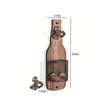 (Free Shipping)1 Pieza Abridor De Botellas De Cerveza, Para Uso En Fiestas, Removedor Manual De Tapas De Botellas, Herramienta Para Abrir Botellas De Cerveza, Abrebotellas De Vino Pequeño, Apto Para Exteriores, Jardines, Bares Y Hogar - Bronze - View 4