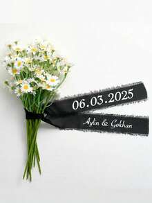 Customized Cute Butterfly Wedding Veil, Customized Wedding Veil, Customized Bridal Veil With Text. Customized Bride-To-Be Name Bowknot Veil. - Multicolor - View 4