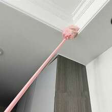 The Household Dust Remover Is A Retractable, Electrostatically Charged, Ultra-Fine Fiber Adsorption Tool For Cleaning. It Is A Broom With A Feather-Like Design, Used With An Extendable Electrostatic Cleaning Rod. This Long-Handled Tool Is Very Suitable For Cleaning Ceilings, Floors, Under Beds, And Narrow Spaces. It Is Very Lightweight. - Multicolor - View 7