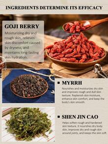 Natural Goji Berry Plant Extract Joint Moisturizing Cream, Gentle And Skin-Friendly, Lightweight And Easily Absorbed, Suitable For Elderly, Adults, Sports And Labor Workers Daily Skin Hydration And Softening Care - 20G - View 3