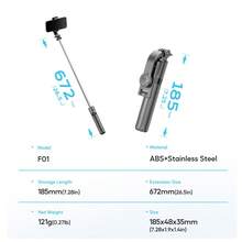 TOKQI Portable Lightweight Extendable Selfie Stick Tripod With Wireless Remote, Detachable Phone Holder And Optional Fill Light, Suitable For Group Selfies, Live Streaming, Video Recording, Compatible With IOS And Android Devices. - Multicolor - View 12