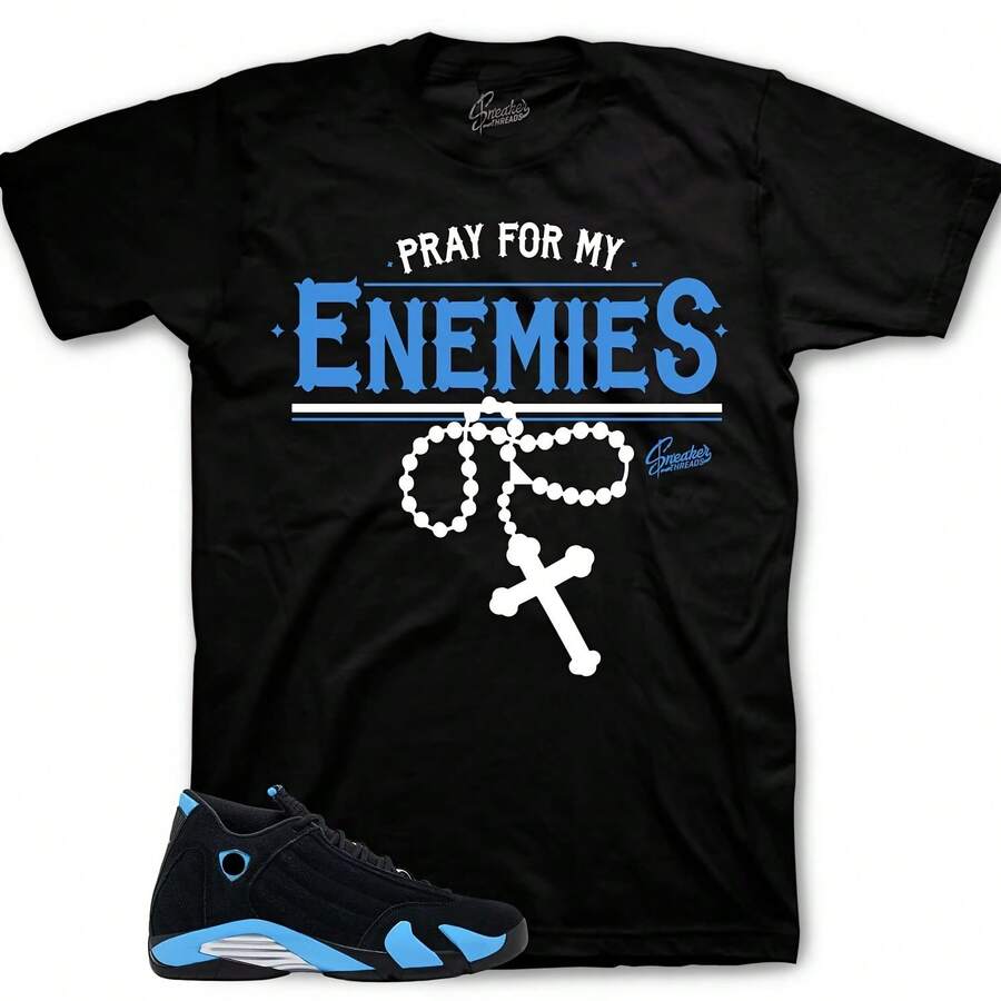 Camisetas a juego con las zapatillas Retro 14 University Blue AJ14 - Enemies - forma - Ver 1