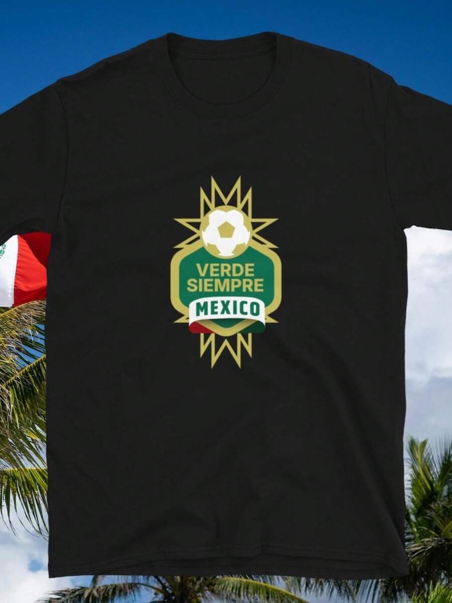 México - Camiseta Siempre Verde - Negro - Ver 1