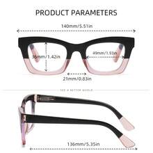 Women's Classic Small Square Frame Reading Glasses, Colorful Small Floral Print Contrast Design, Unisex Style For Reading Glasses+1.0-+4.0 - White - View 4