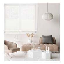 KIWI | Roller Blind In Translucent Shiny Fabric, Sizes From 80 To 200 Cm Wide And From 175 To 270 Cm High, Easy Installation, Available In 3 Colors - 白色 - 查看 4