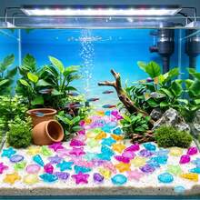 51pcs/101pcs Colorful Artificial Acrylic Crystal Aquarium Decor Set, Including Shells, Conches And Starfish, Suitable For Fish Tank Decoration - A - View 11