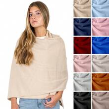 Velanio Cashmere Luxury Knitted Wrap Travel Shawl Scarf, Pashmina , All-Season Scarf For Women Cashmere Wool Blend - TRANH CỔ ĐẠI - Xem 3