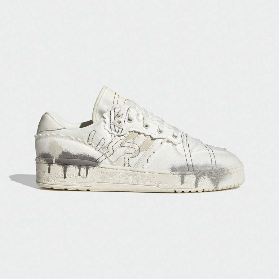 Adidas RIVALRY LOW 經典滑板帆布運動鞋 - 白色 - 查看 1