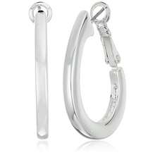 ANapier Large Oval Hoop Earrings - 如圖所示 - 查看 1