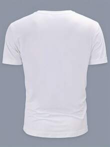 100% Algodón 190g Camiseta para Deporte al Aire Libre y Ocio Feliz excursionista diseño floral Cuello Redondo, Mangas Cortas, Talla Holgada, Talla Plus Casual para damas/mujeres, Transpirable y Cómoda, Tallas S-XXL - Blanco - Ver 3