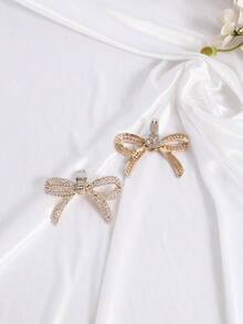 Removable Metal Shoe Buckle Rhinestone Decor Accessories For Sandals, Shoe Repair Parts, Shoe Upper Embellishments - Gold - View 4