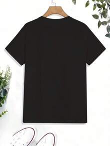 Camisetas Negras con Logotipo de Texto Distorsionado de Miles Davis - Negro - Ver 2