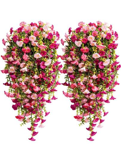 3/1 Piece Artificial UV-Resistant Violet Flower Decor, Suitable For Wreaths, Weddings, Mother's Day, Garden, Balcony, Indoor & Outdoor Home Decoration