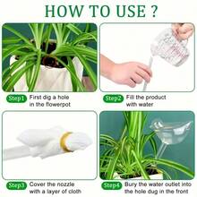 Chậu trồng hoa tulip tự tưới, thiết bị tưới nhỏ giọt kiểu dáng rộng, dụng cụ tưới nhỏ giọt cho hoa hồng, dụng cụ tưới cây trong chậu. - B - Xem 9