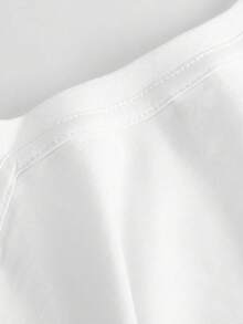 Camiseta unisex de manga corta, ideal para el verano y las vacaciones, camiseta casual de manga corta para mujer, corte ajustado, cuello redondo suave, básica y versátil, playeras hombre, spiderman, ,  mujer, romwe men, boho chic, regalos para maestras, camiseta para mujer, conjuntos curvy para hombre, y2k. - Blanco - Ver 5