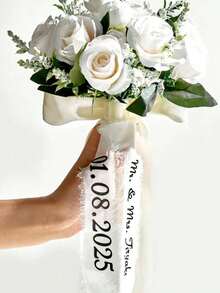 Customized Cute Butterfly Wedding Veil, Customized Wedding Veil, Customized Bridal Veil With Text. Customized Bride-To-Be Name Bowknot Veil. - Multicolor - View 9
