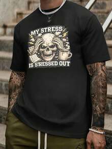 T-shirts pour hommes - Noir - Voir 1