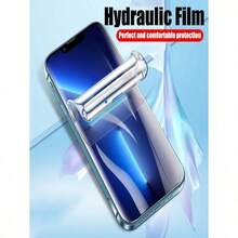 4pcs Full Screen Hydrogel Screen Protector Film Compatible With IPhone 15 14 Plus 13 16 17 17e 17air 12 11 Pro XR XS X MAX - Clear - View 4