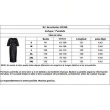 Vestido largo maxi con lentejuelas y abertura lateral para mujer talla grande - Champán - Ver 8
