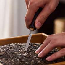 Pick Stainless Steel With Wooden Handle Puer Puerh Tea Knife Needle 1Pcs Tea Cake Pick Breaking Prying Brick Kitchen Bars Bartender Picnics Camping - Default - View 4