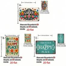 1件復古金屬錫鐵牌「This Is Our Happy Place」復古牆面裝飾，適合客廳、臥室、廚房，農舍風裝飾，精美金屬掛牌標誌，適用於居家辦公室、玄關牆面裝飾 - 彩色 - 查看 12