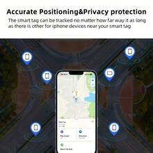 RSH IP68 Rastreador de Tarjeta Inteligente Impermeable, Buscador de Llaves y Localizador de Equipaje para Dispositivos IOS - Soporta Carga Inalámbrica, Compatible con Find My (Solo para IOS), Rastreador de Artículos Anti-Pérdida Etiqueta Inteligente para Llaves - Multicolor - Ver 7