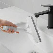 3-In-1 Double-Sided Glass Cleaner With Spray Function, Multi-Purpose Mirror Cleaning Tool Suitable For Home, Kitchen, Bathroom, Office, Window Glass Cleaning - Multicolor - View 3