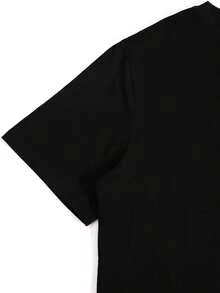 Camiseta estampada de algodón puro de 180 g/m² con diseño de maestro y niños, hecha con tejido de punto, cómoda, duradera, transpirable, suave, fácil de limpiar, resistente a las manchas, estilo educativo simple e individual, perfecta para uso casual, la textura suave garantiza comodidad. - Blanco - Ver 6