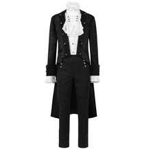 Cosplay Clothing - Long Jacquard Coat - Black - View 5
