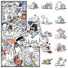 50pcs Simon's Cat Cartoon Cute Animation Decorative Stickers For Bookshelf, Wall - Simon's Cat - View 1