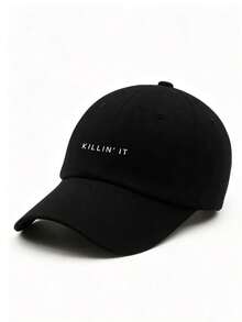 Mũ lưỡi trai unisex bằng polyester thêu khẩu hiệu, chống gió, thích hợp cho mùa xuân/hè. - A - Xem 5
