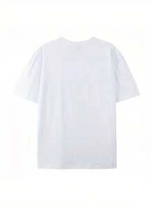 Men's T-Shirt With Abstract And Fluid Design, Colorful, For Casual Daily Use, Summer Style, Urban Fashion, Loose And Comfortable. - White - View 2