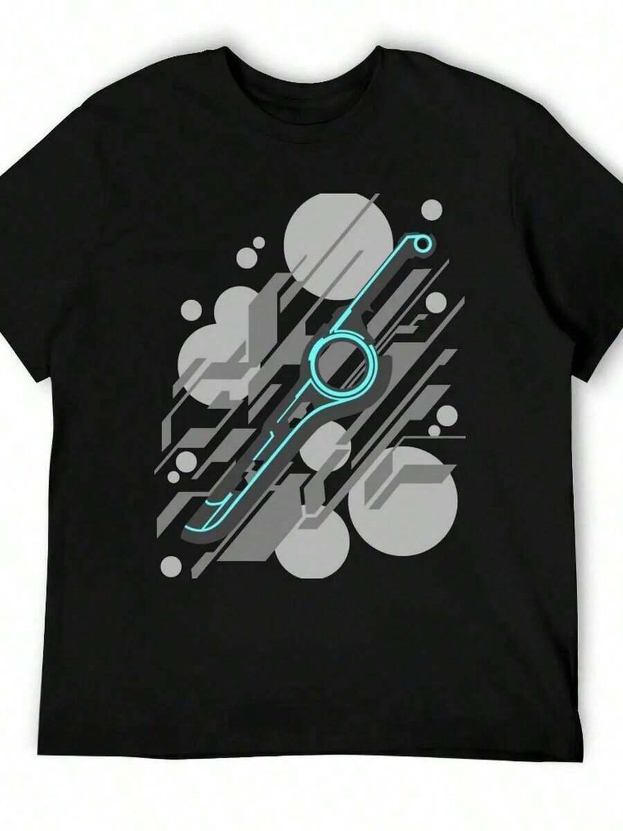 Camiseta Peluda Harajuku Para Hombre, Camisa De Manga Corta Estampada Unisex, Camiseta Informal De Dibujos Animados Geniales, Tops De Calle Para Hombre. -Vintage Street Style Unisex Loose Cotton Short Sleeve Crew Neck T-Shirtblusas para mujer, playeras de mujer,blusas casuales para dama, - Negro 12 - Ver 1