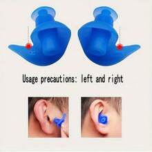 5 Pairs Of Silicone Earplugs, Suitable For Swimming And Water Sports 1 Pair In Each Color - A - View 5
